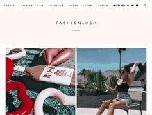 Tablet Screenshot of fashionlush.com